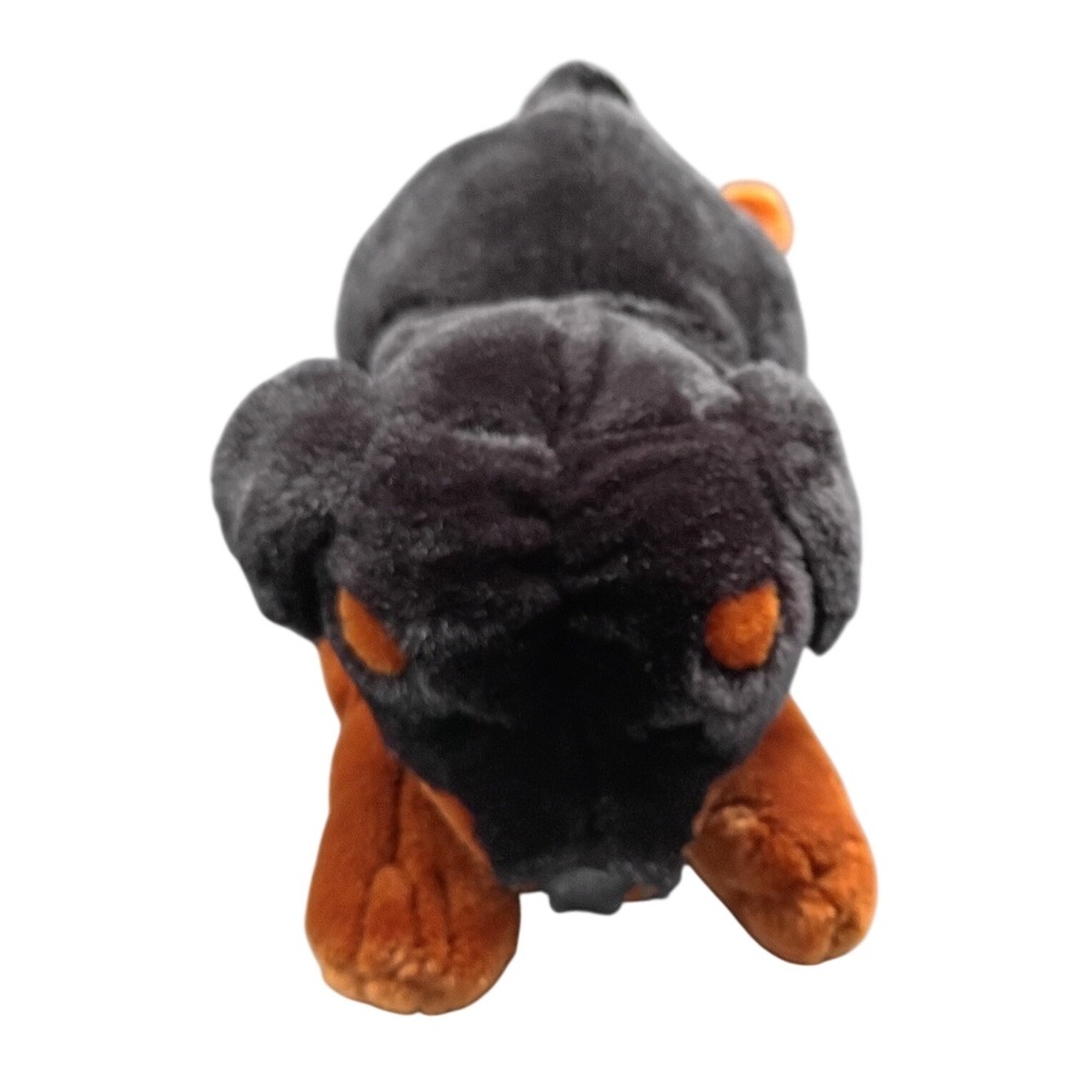 Kids Preferred Rottweiler Plush Stuffed Animal Black Tan Floppy Dog 15 Inch Soft